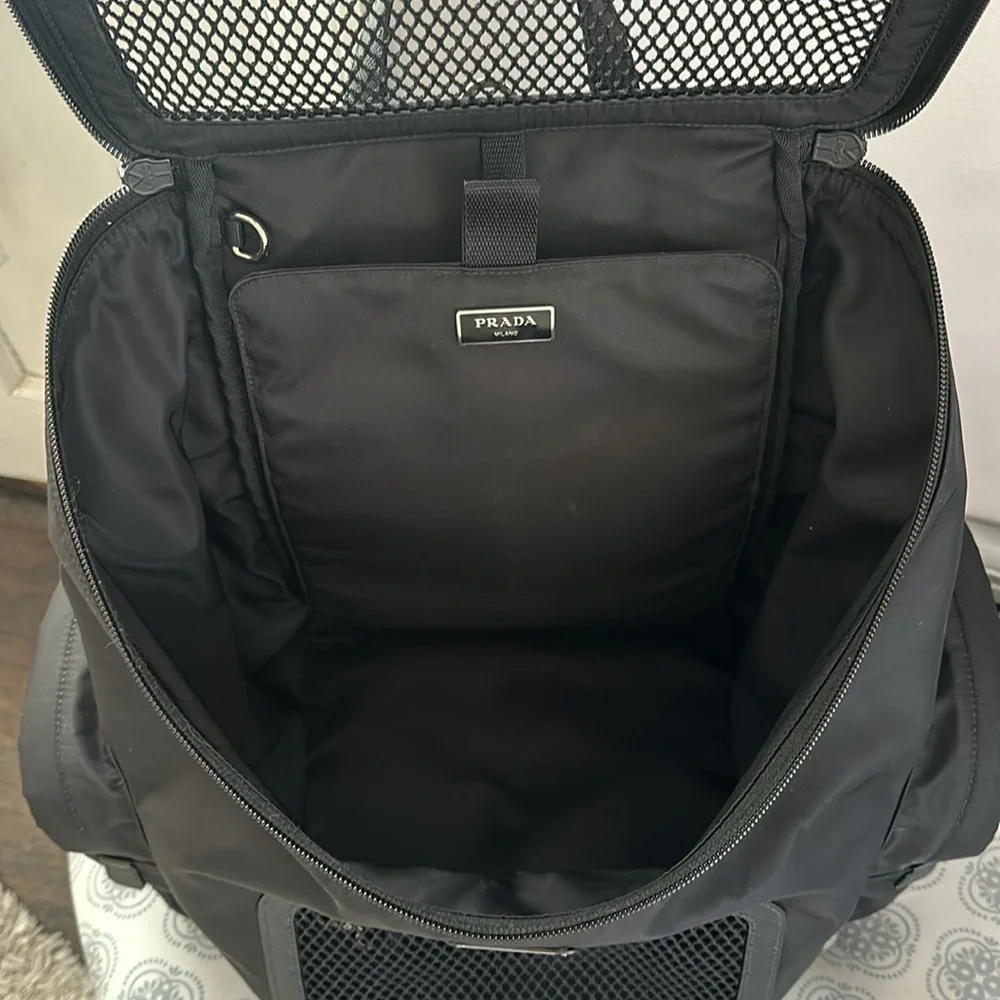 PRADA re-nylon & saffiano leather pet bag